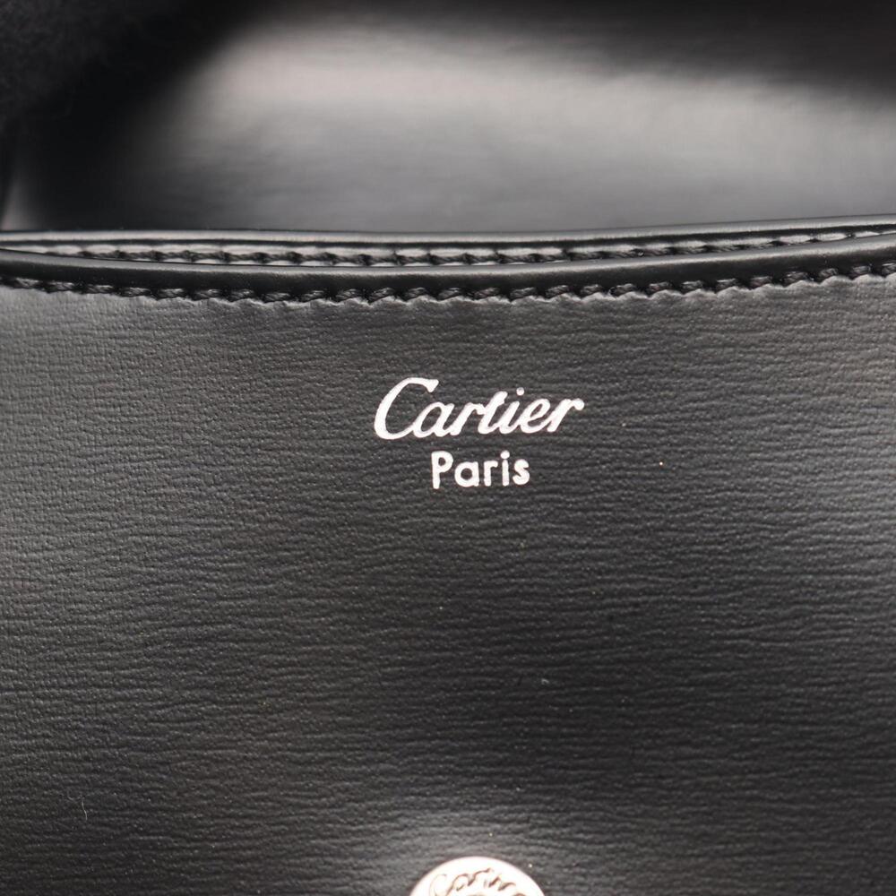 Cartier Pasha wallet with coin purse, leather, women's, black - Picture 4 of 7